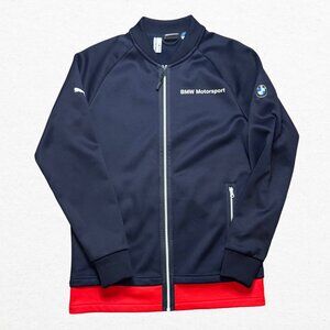 Puma BMW Motorsport Blue Fleece Jacket Size Small